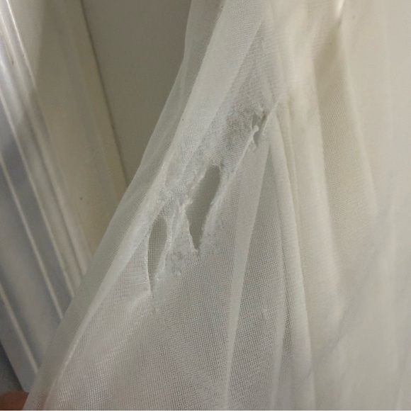 Vintage Cream Nightgown Dress With Lace Detail Size XL - Picture 7 of 9